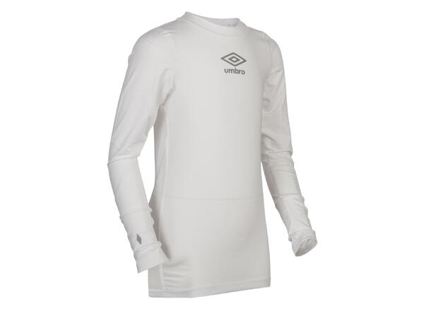 UMBRO Vulcan Underw Top jr Hvit 140 Teknisk kompresjonstrøye i klubbfarger 